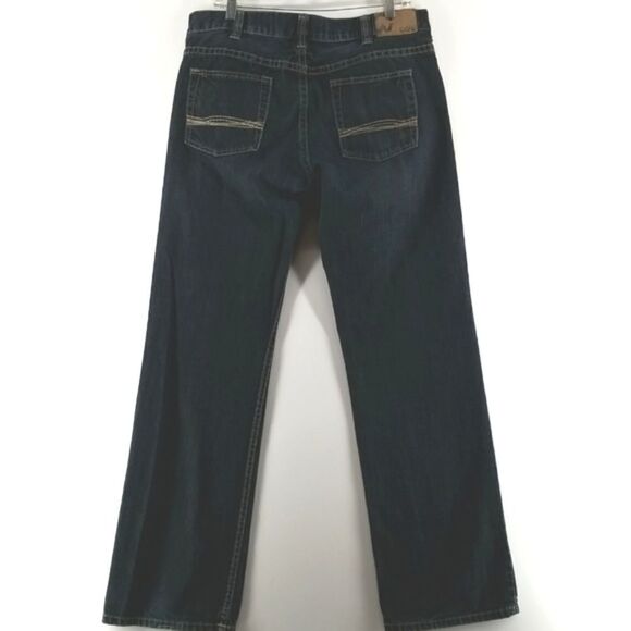 Warehouse One Jeans Men's Size 34/34 Black Washed Relaxed Straight Leg Denim - Picture 5 of 9